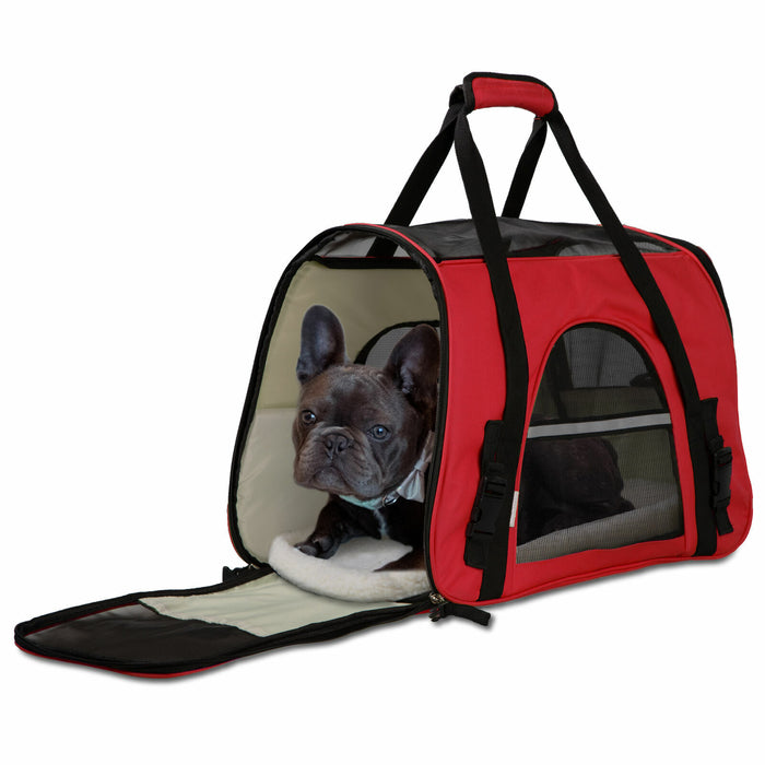 Cozy Portable Pet Carrier Airline Approved for Cats and Small Dogs - Monsta Online