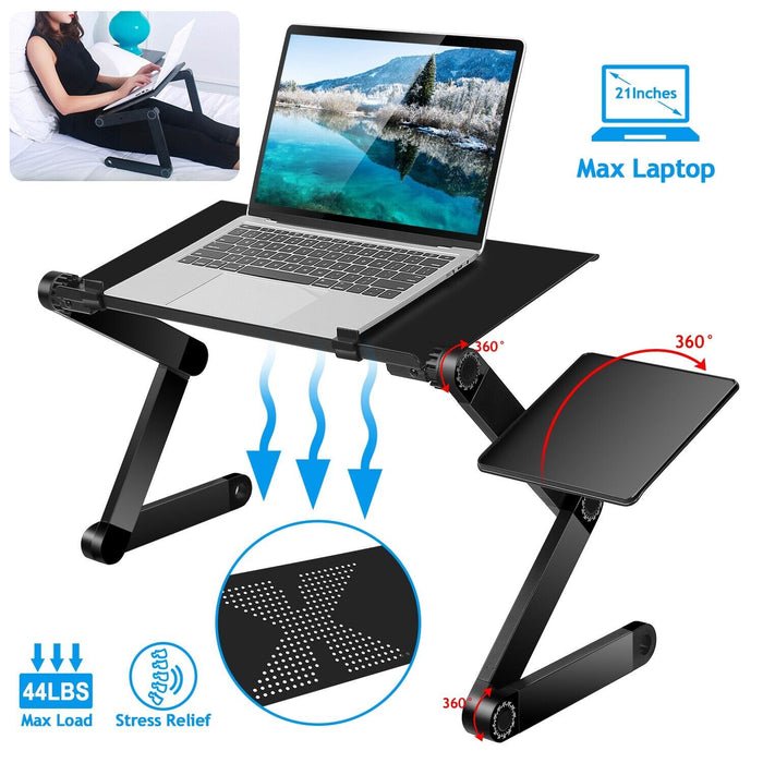 Premium 360° Height Adjustable Lap Desk - Foldable Laptop Stand For Couch - Monsta Online