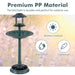 Elegant 3 - in - 1 Solar - Powered Bird Bath with Feeder and Flower Planter - Monsta Online