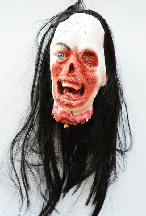 Life - Size Halloween Hanging Zombie Head Creepy Prop - Monsta Online
