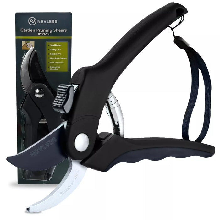 Durable Anvil Pruning Shears 8mm with Stainless Steel Precision Blade - Monsta Online