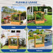 Elevated Wooden Garden Bed With Trellis & Hanging Roof - Monsta Online