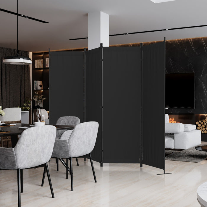 Foldable 4 Panel Privacy Screen Room Divider 88" with Freestanding Stability for Any Space - Monsta Online