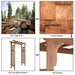 7FT Wooden Garden Arch Arbor Trellis Pergola – Outdoor Wooden Patio - Monsta Online