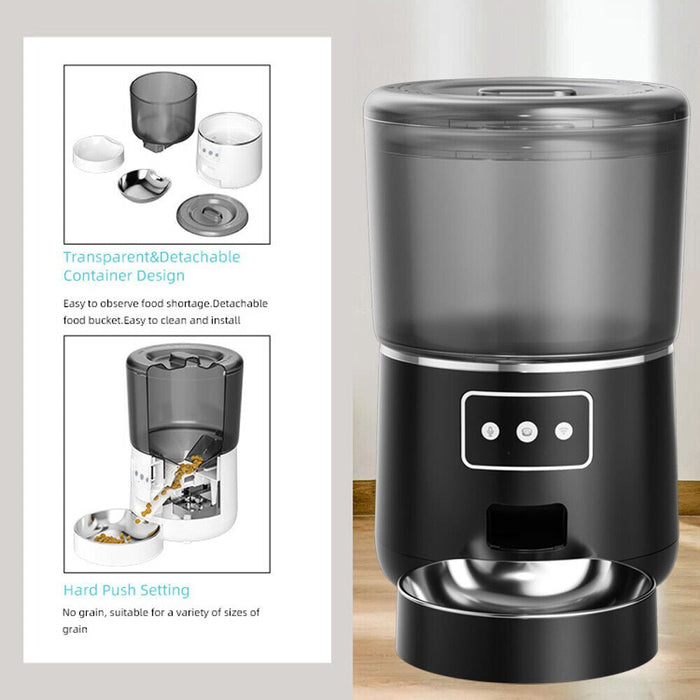 Smart Automatic Cat and Dog Feeder 4L with App Control - Monsta Online