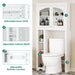 Modern Over The Toilet Cabinet with 2 Doors and Customizable Shelving - Monsta Online