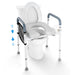 Non - Slip 350LBS Toilet Seat Riser for Seniors with Padded Arms - Monsta Online