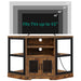 Corner TV Stand with Media Console and Storage Cabinet – Up to 55" TVs - Monsta Online
