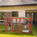 Large Wooden Catio Outdoor Cat Enclosure for Multiple Cats and Playtime Freedom - Monsta Online