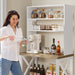 5 - Tier Kitchen Baker’s Rack with Power Outlet – Microwave and Coffee Bar Stand - Monsta Online