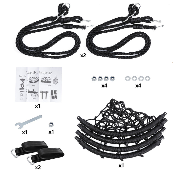 600lbs Spider Web Tree Swing for Backyard Play - Monsta Online