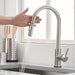 Modern Touch - Activated Kitchen Sink Faucet with Easy Pull Down Spray - Monsta Online