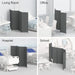 Foldable 4 Panel Privacy Screen Room Divider 88" with Freestanding Stability for Any Space - Monsta Online