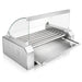 High Capacity 18 Hot Dog Roller Grill Cooker Machine with Glass Shield - Monsta Online