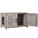 Modern Cat Litter Box Enclosure Furniture with Elegant Barn - Style Door - Monsta Online