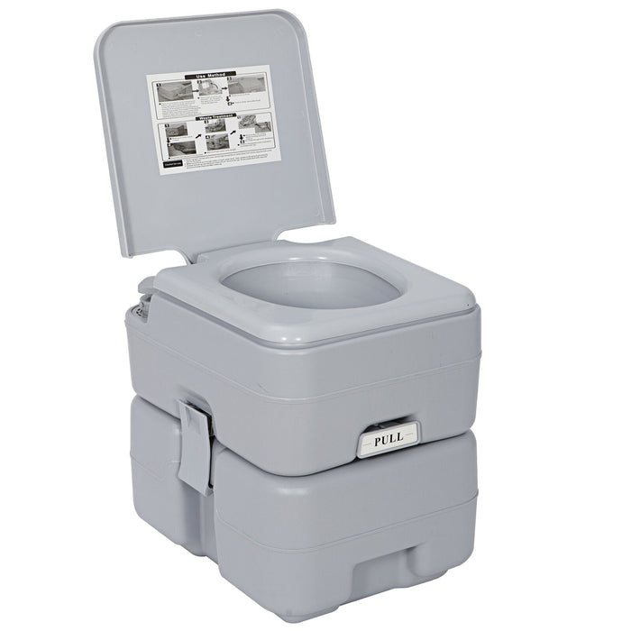 Large 6.6gal Portable Potty Toilet for Camping and Home Emergency - Monsta Online