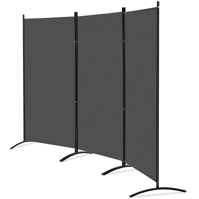 3 - Panel Folding Privacy Screen Room Divider 102" for Flexible Room Separation - Monsta Online