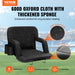 Deluxe Folding Stadium Bleacher Seat Pad Chair with Reclining Back Support - Monsta Online
