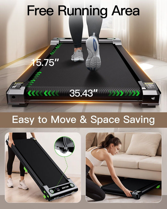 300LBS Portable Walking Pad with Incline Quiet Under Desk Treadmill - Monsta Online