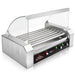 High Capacity 18 Hot Dog Roller Grill Cooker Machine with Glass Shield - Monsta Online