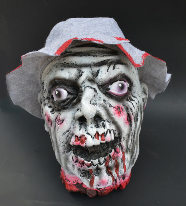 Life - Size Halloween Hanging Zombie Head Creepy Prop - Monsta Online