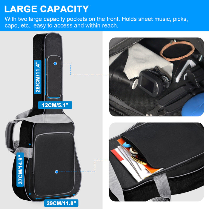 Deluxe 39 Inch Electric Guitar Bag with 12mm Thick Padding - Monsta Online