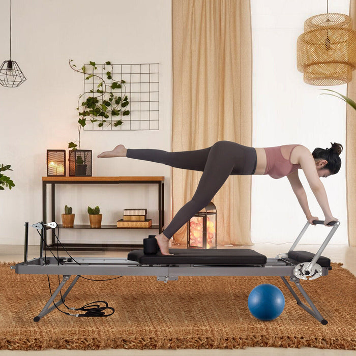 Professional Pilates Reformer Machine with Spring Resistance and Easy Storage - Monsta Online