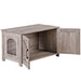 Modern Cat Litter Box Enclosure Furniture with Elegant Barn - Style Door - Monsta Online