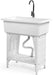 Multi Purpose Utility Laundry Sink with Stainless Steel Faucet and Removable Drainboard - Monsta Online