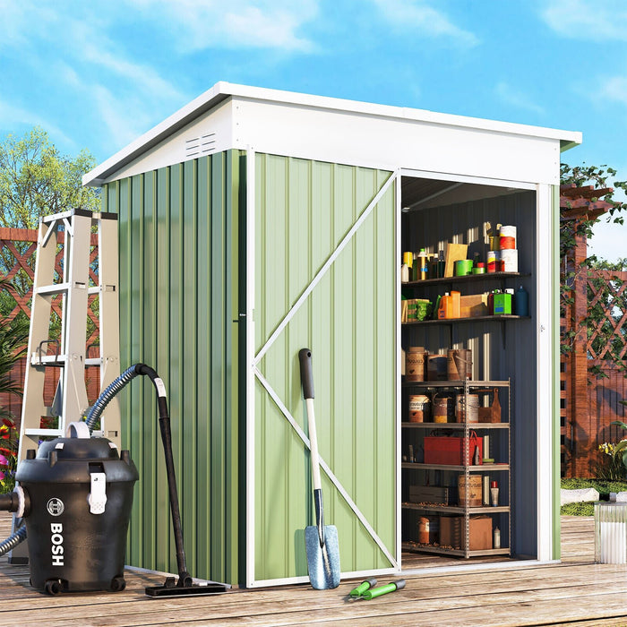 Heavy - Duty 5x3FT Metal Outdoor Garden Shed for Tools and Equipment Storage - Monsta Online