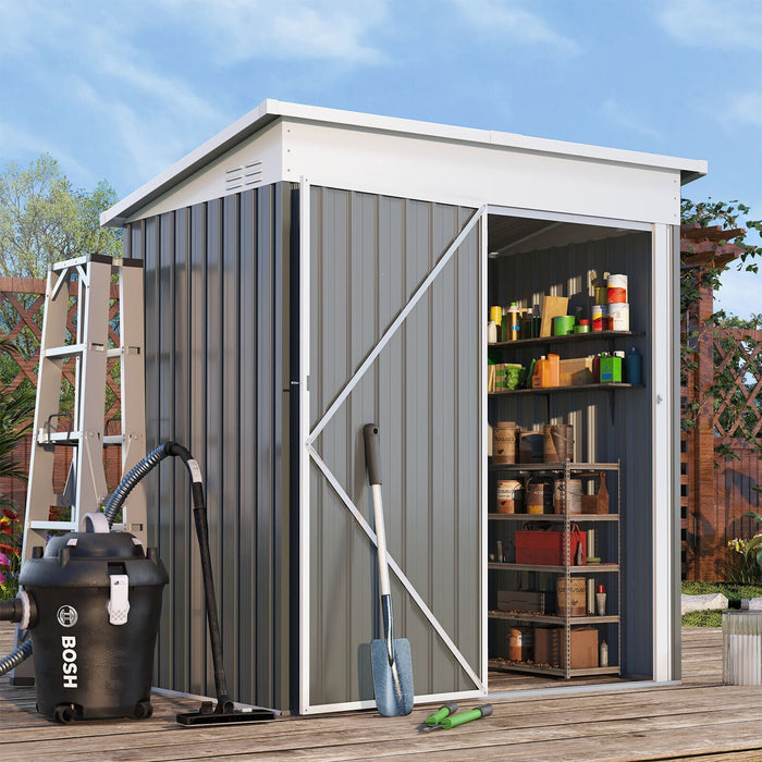 Heavy - Duty 5x3FT Metal Outdoor Garden Shed for Tools and Equipment Storage - Monsta Online