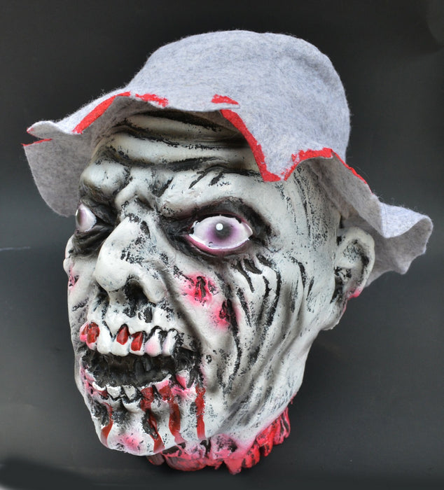Life - Size Halloween Hanging Zombie Head Creepy Prop - Monsta Online