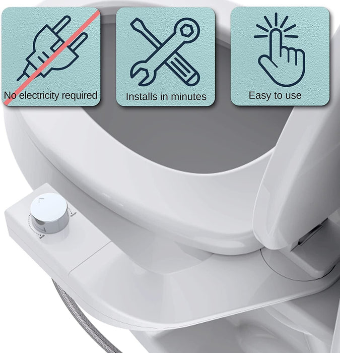 Dual Nozzle Bidet Attachment with Left and Right Convertible Spray Control - Monsta Online