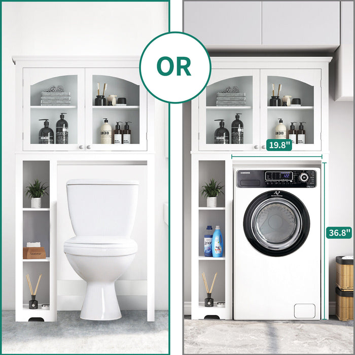 Modern Over The Toilet Cabinet with 2 Doors and Customizable Shelving - Monsta Online