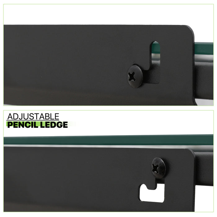 Professional Tempered Glass Drafting Table with Adjustable Angle and Bonus Stool - Monsta Online