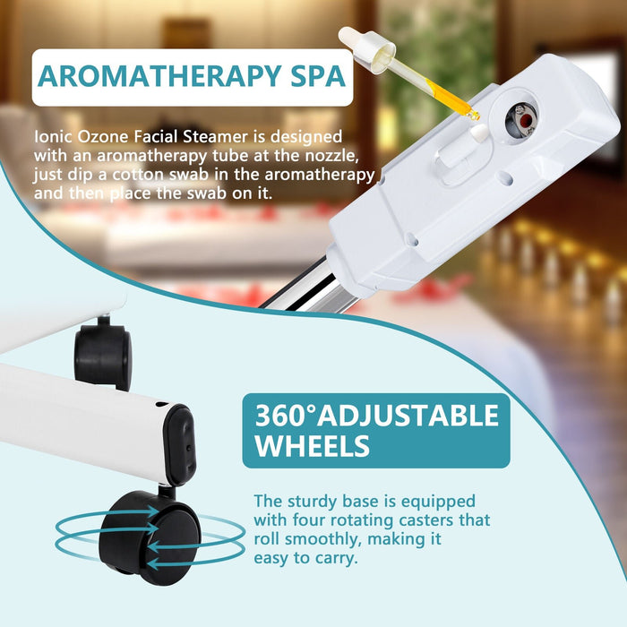 Professional 2in1 Facial Steamer with Hot and Cold Mist and Ozone Magnifying Lamp - Monsta Online