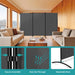 3 - Panel Folding Privacy Screen Room Divider 102" for Flexible Room Separation - Monsta Online