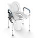Non - Slip 350LBS Toilet Seat Riser for Seniors with Padded Arms - Monsta Online