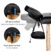 Pro - Grade Folding Massage Table with Adjustable Headrest and Arm Supports - Monsta Online