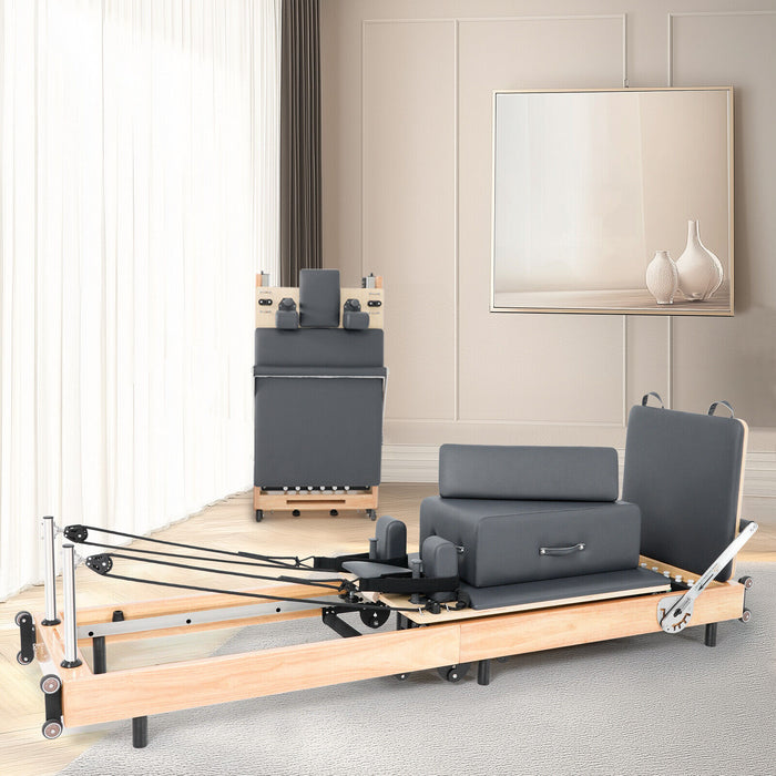 Premium Wooden Pilates Reformer Machine for Home and Studio Workouts - Monsta Online