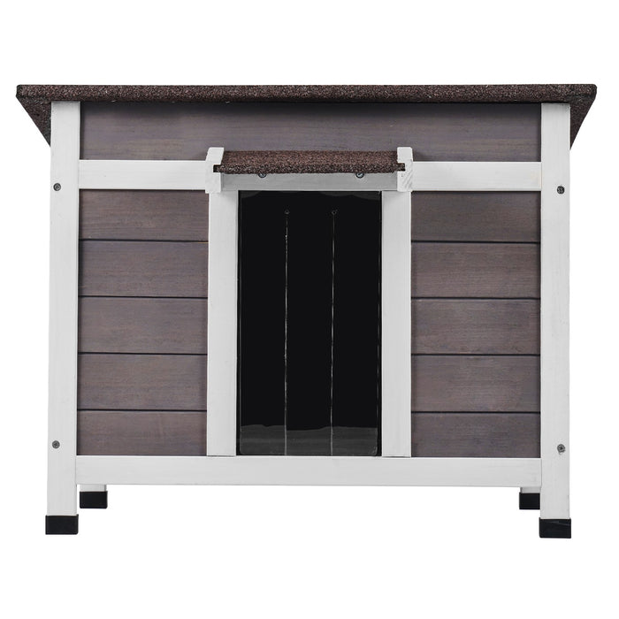 Premium Wooden Outdoor Cat House with Protective Openable Roof and Cozy Window - Monsta Online
