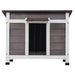 Premium Wooden Outdoor Cat House with Protective Openable Roof and Cozy Window - Monsta Online