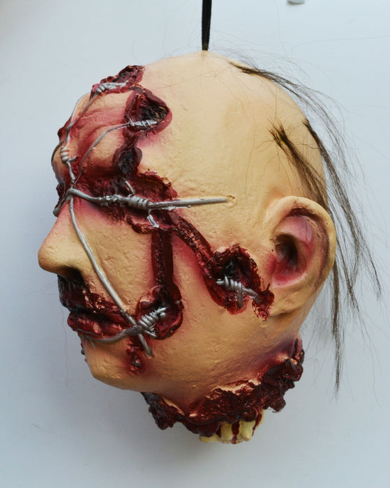 Life - Size Halloween Hanging Zombie Head Creepy Prop - Monsta Online