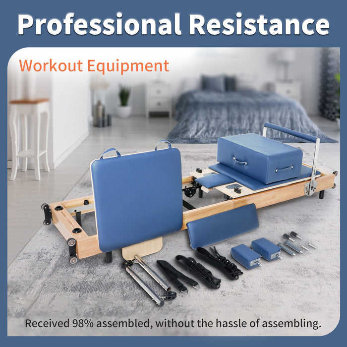 Premium Wooden Pilates Reformer Machine for Home and Studio Workouts - Monsta Online