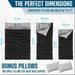 Premium 2 - in - 1 Queen Size Weather Sleeping Bag With 2 Pillows - Monsta Online