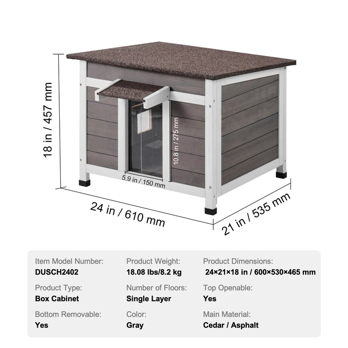 Premium Wooden Outdoor Cat House with Protective Openable Roof and Cozy Window - Monsta Online