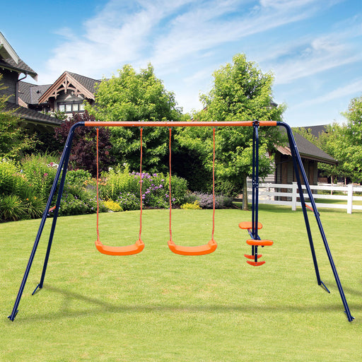 Durable 440LBS Outdoor Swing Set for Kids with Glider and 2 Seats - Monsta Online