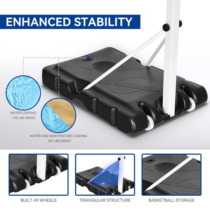 Height Adjustable Basketball Hoop for Fun Swimming Pool and Backyard Games - Monsta Online