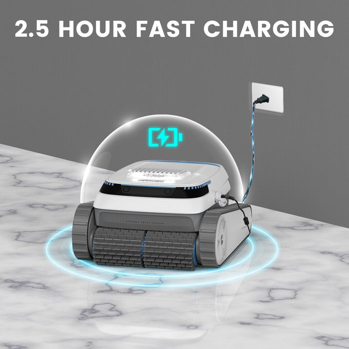 Intelligent Robotic Swimming Pool Cleaner Cordless Wall Climbing with Navigation System - Monsta Online