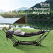 Heavy - Duty Folding Hammock with Sturdy Free - Standing Frame - Monsta Online